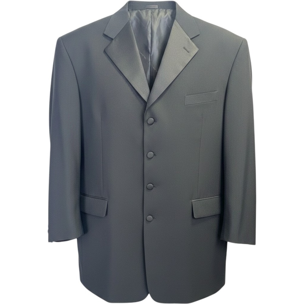 Stacy Adams Baron Black Tuxedo Jacket Only Mens Satin Formal Prom Wedding